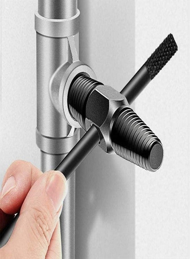 DRUCILA Screw Extractor use Water Pipe Screw Removal Tool Broken Bolt Remover for 1/2 Inch 3/4 Inch Pipe Valve Faucet, Easy Out Stripped Screw and Damaged Bolt Extractor for Damaged Or Broken Screws. - Image 3